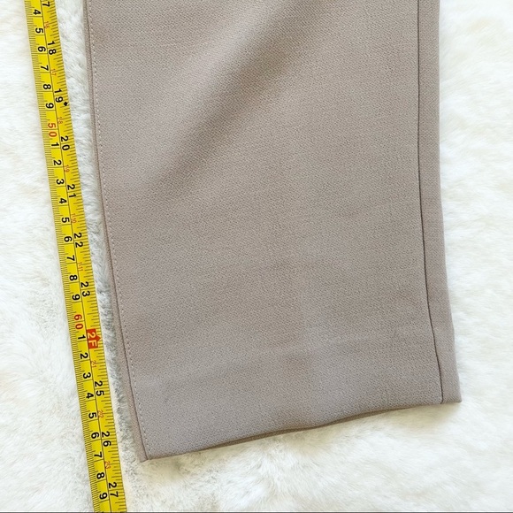 ARITZIA WILFRED Gray Cropped Ribbon Waist Tie Pants Minimalist Contemporary - Picture 12 of 13